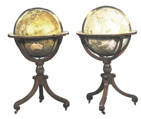 John and William Newton. Newton's New and Improved Terrestrial Globe; Newton's New and Improved Celestial Globe. 1828.