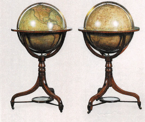 John and William Cary. Cary's New and Improved Celestial Globe: Cary’s New Terrestrial Globe. 1799/1815.