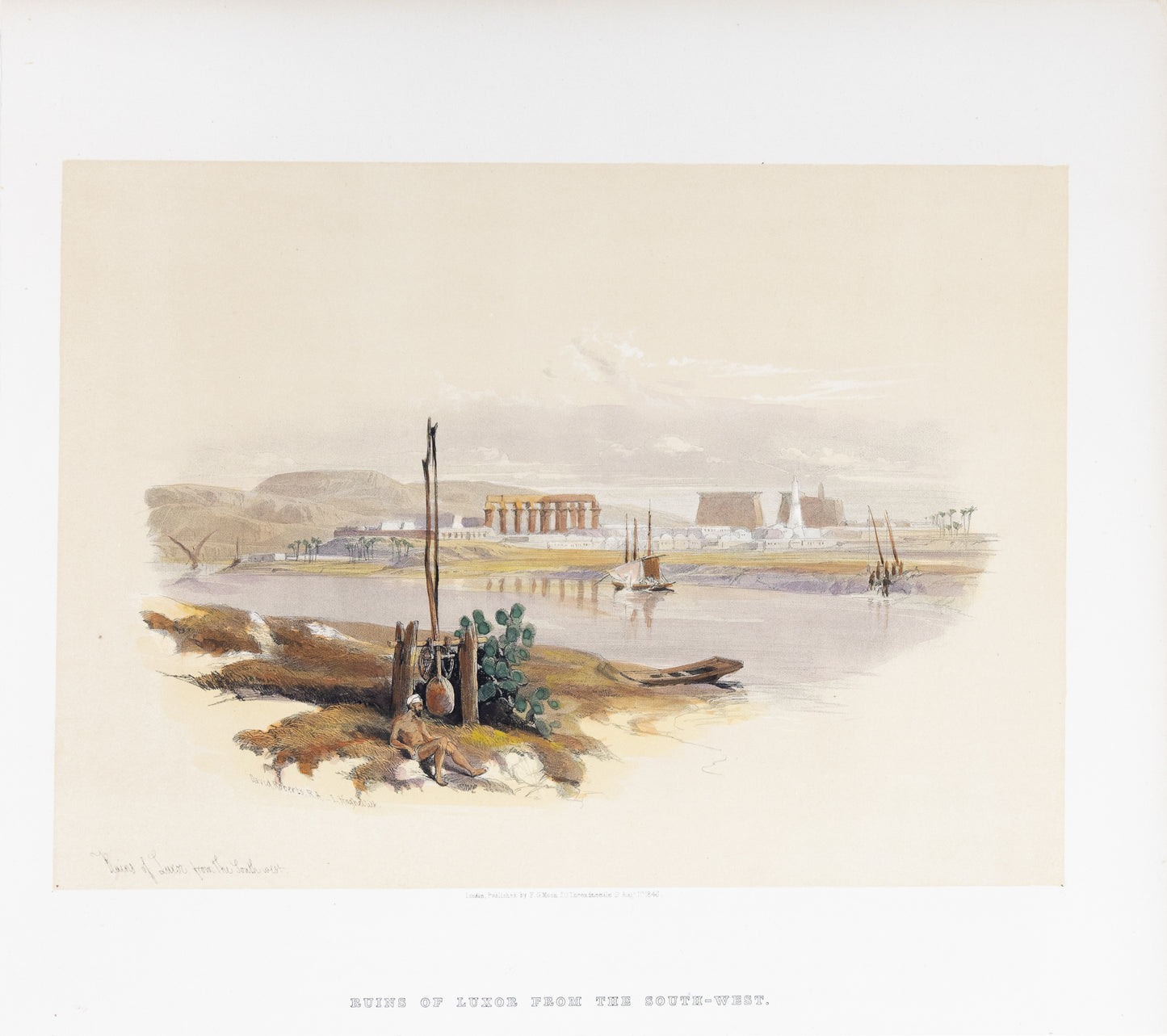 Roberts, David. (1796-1864) Ruins of Luxor from the South-West. [Egypt]