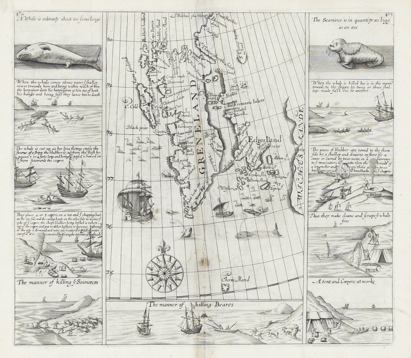 Purchas, Samuel. Greenland & Edges Island. London, 1625.