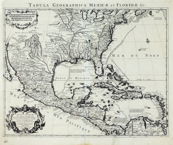L'isle, Guillaume de. Tabula Geographica Mexicae et Floridae. Amsterdam, ca. 1710.