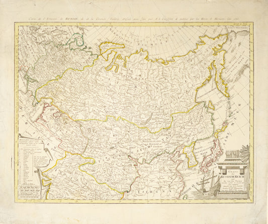 Homann, Gussefeld. Charte das Russischereich und die von den Tatarn. Nuremburg: 1786
