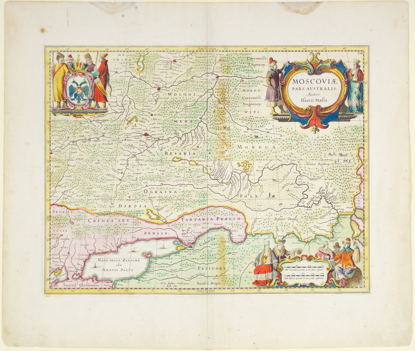 Blaeu, Johannes. Moscoviae Pars Australis. Amsterdam: 1650