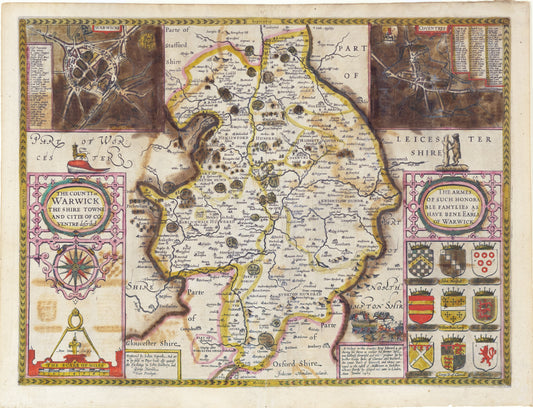 Speed, John. The County of Warwick the shire towne and citie of co ventre described. ca. 1627