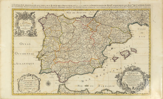 Mortier, Pierre. L'Espagne. Paris, ca. 1700.