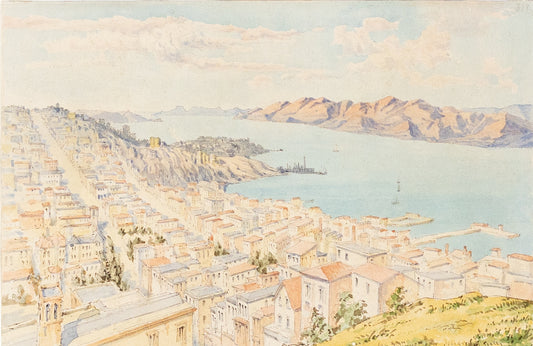 GERMAN SCHOOL, 1877-78. San Francisco from Telegraph Hill
