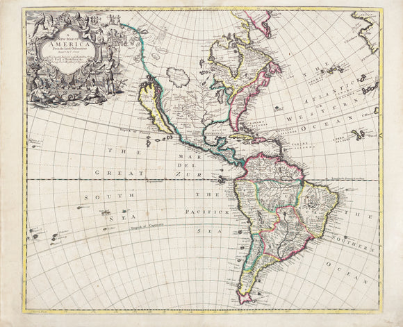 Senex, John. A New Map of America from the latest observations. London, 1719.