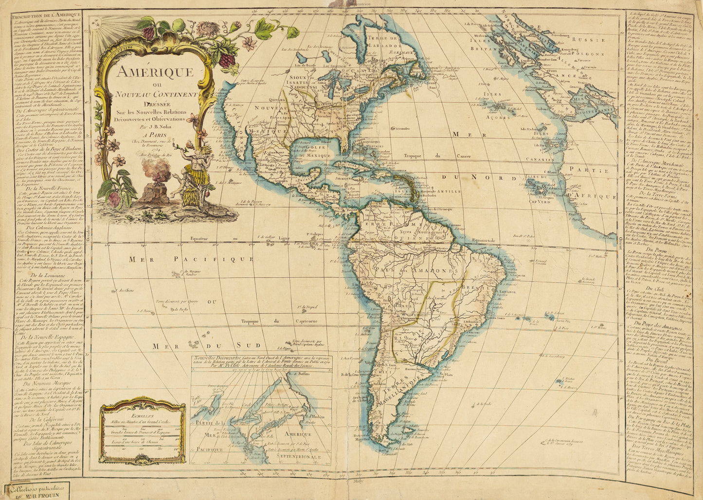 Nolin, J.B. Amerique ou Nouveau Continent... Paris, 1754.