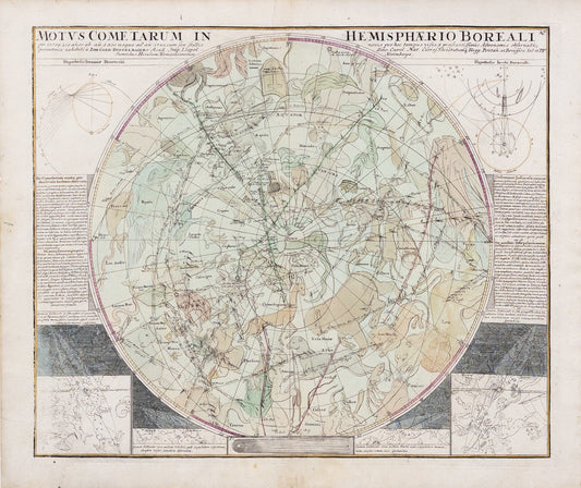 Doppelmayr, Johann Gabriele. Motus Come Tarum in Hemisphere Boreali. Nuremberg, 1730