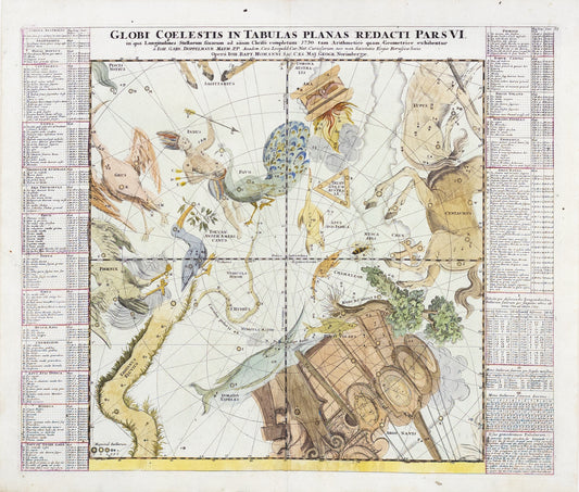 Doppelmayr, Johann Gabriele. Globi Coelestis in Tabulas Planas Redacti Pars VI. Nuremberg, 1730