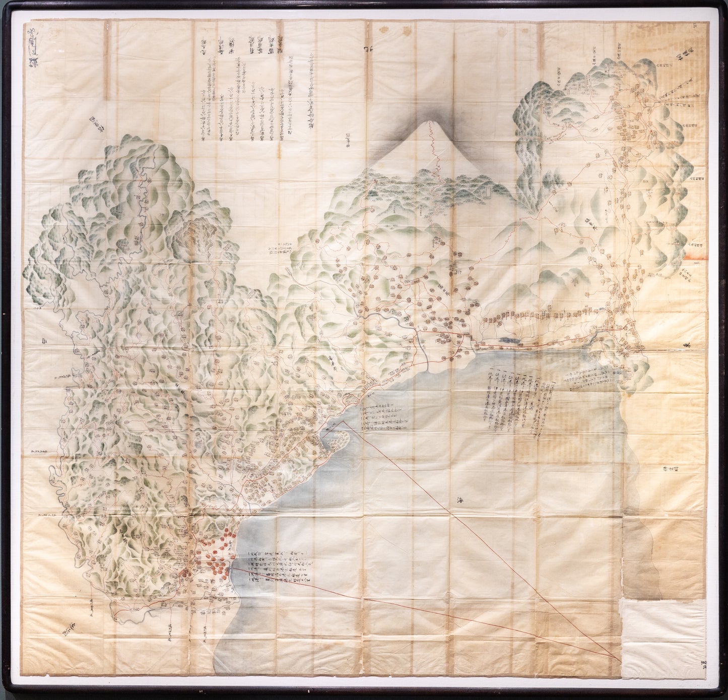 ANONYMOUS. Map of Suruga Province