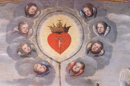 HUNGARIAN (Late 17th Century). Sacred Heart; Saint Anthony Joining the Franciscan Order. 1697.