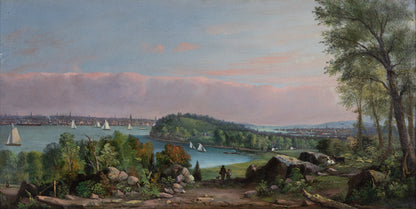 WHITLEY, Thomas W. (fl. 1835 - 1865). View of New York City from Hoboken, New Jersey.