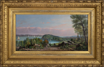 WHITLEY, Thomas W. (fl. 1835 - 1865). View of New York City from Hoboken, New Jersey.