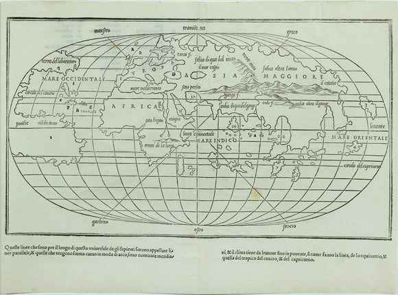 Benedetto Bordone, Untitled World Map