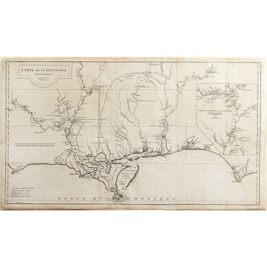 D'Anville's Carte de la Louisiane, 1732