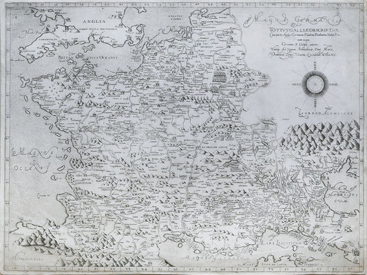 Oronce FINE (1494-1555), after. Totius Galliae descriptio...1561