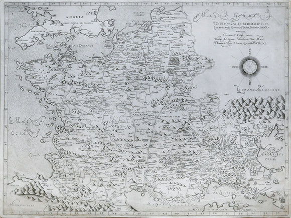 Oronce FINE (1494-1555), after. Totius Galliae descriptio...1561