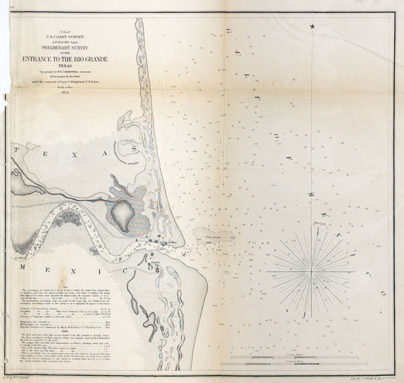 Greenwell, W.E..  Preliminary Survey of the Entrance to the Rio Grande.  U.S. Coast Survey, 1854.