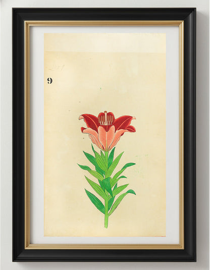 JAPANESE (Late 19th Century) - Lilies 9