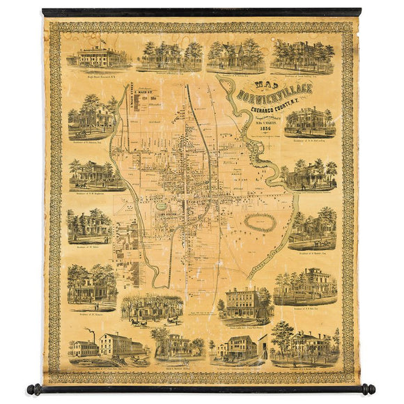 Martin's Map of Norwich Village Chenango County, N.Y