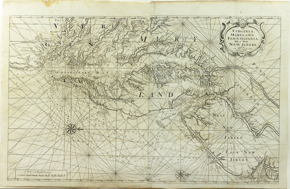 Mount & Page's Map of Virginia, Maryland, Pennsilvania, East & West New Jersey