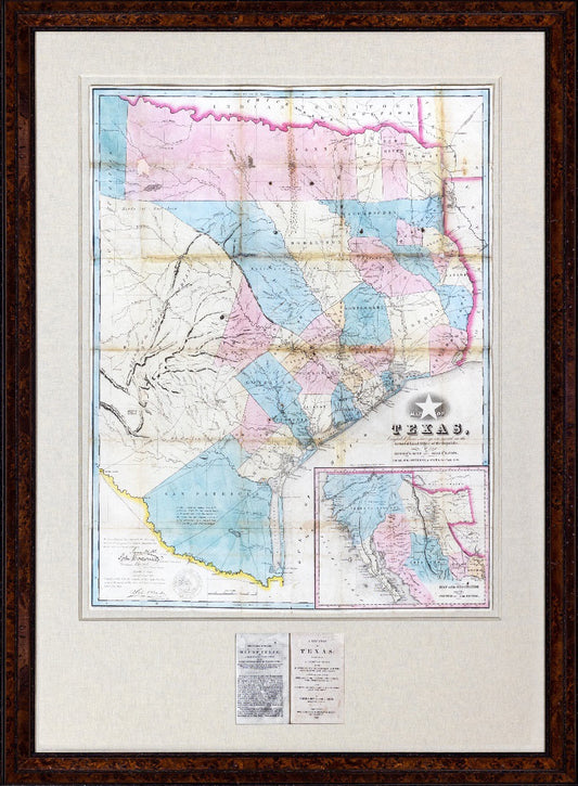 Richard S. Hunt and Jesse F. Randel.New and Correct map of the Republic of Texas, Complied from surveys on record in the General Land Office of the Republic... with a Guide to the Republic of Texas. New York: Sherman & Smith, 1845.