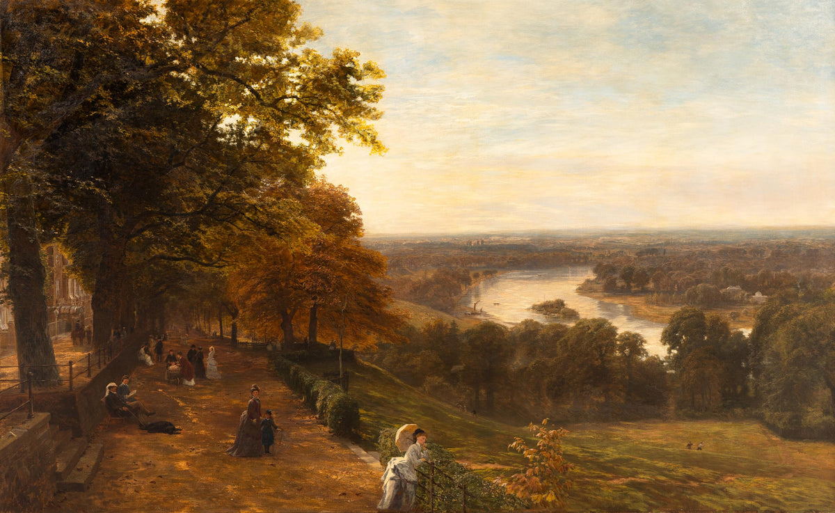 COLE, George Vicat (British, 1833-1893). A View of Richmond Hill, 1875