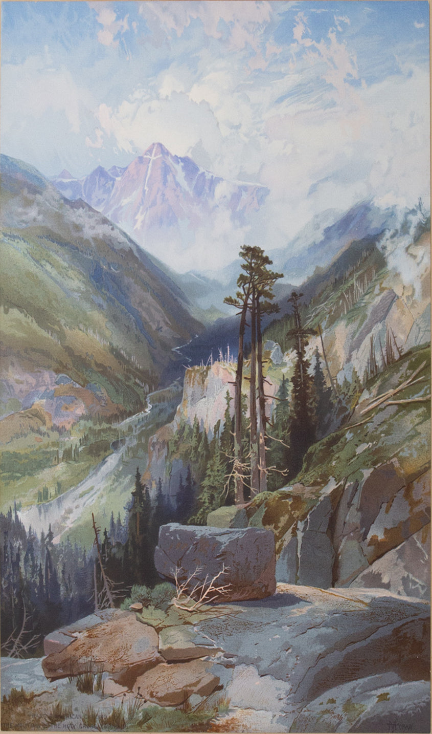 Yellowstone National Park landscape original shops painting