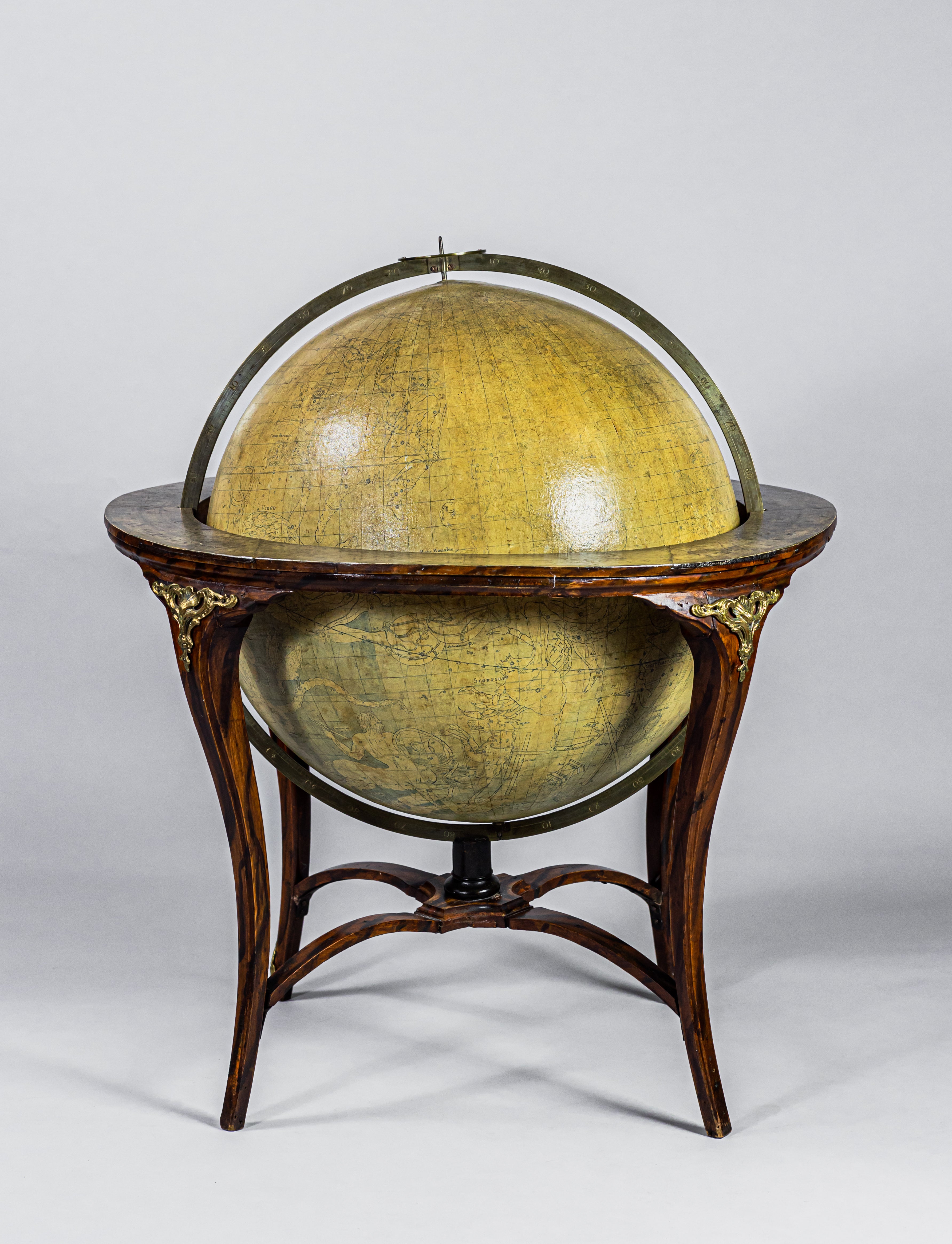 Anders Akerman and Fridick Akrel. Globe TerraqueusSociet, Cosmograph.  Upsal; Celestial Globe (without cartouche as issued). Stockholm 1780.