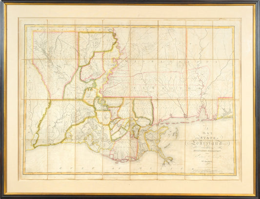 Darby, William (b.1775) A Map of the State of Louisiana with Part of Mississippi Territory from Actual Survey. 1816.