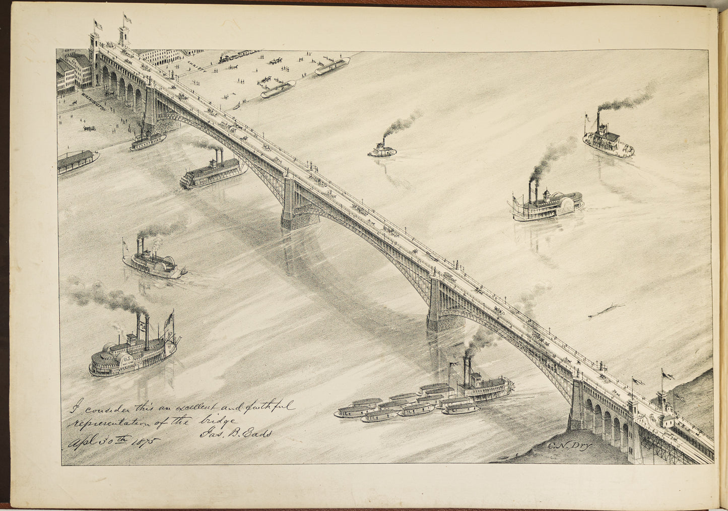 Pictorial St. Louis: The Great Metropolis of the Mississippi Valley. A Topographical Survey Drawn in Perspective A.D. 1875.