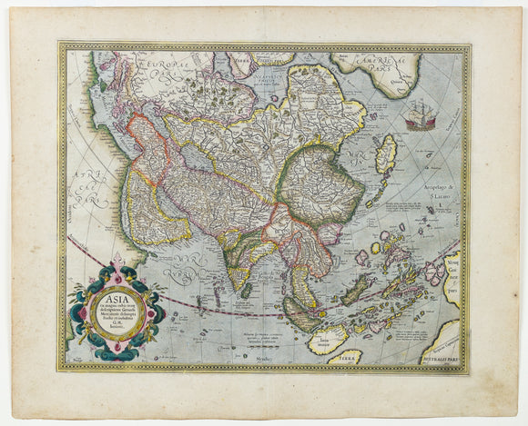 GERARD MERCATOR, Asia ex magna orbis terre etc., Amsterdam, 1630.