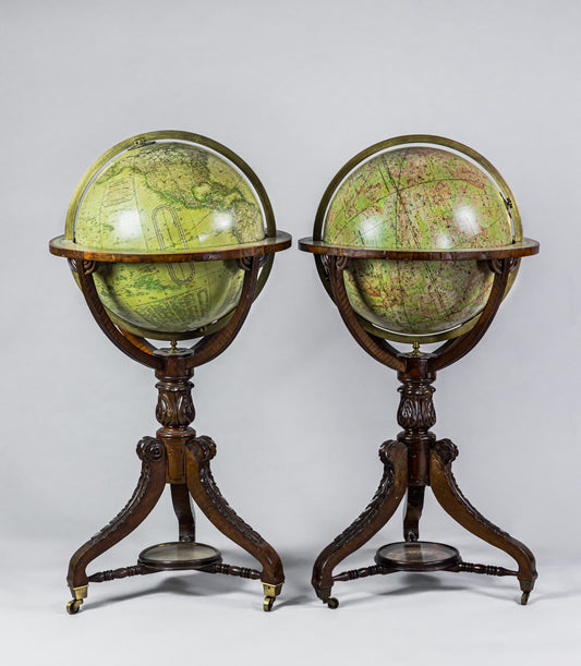 Thomas MALBY and Son. A Terrestrial Glob; A Celestial Globe (1860)…London 1860's