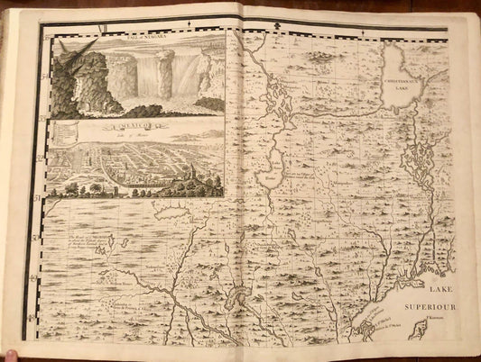 POPPLE, Henry (d. 1743). Map of the British Empire in America with the French and Spanish Settlements adjacent Thereto. London: Henry Popple, 1733.