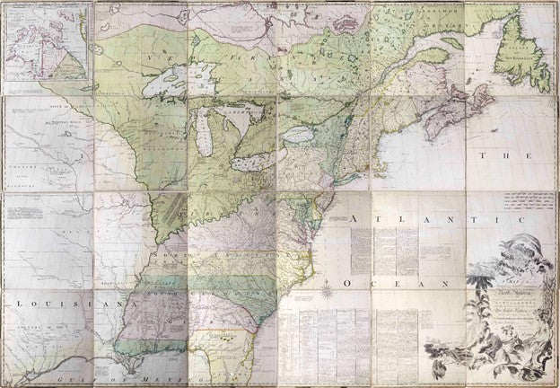 MITCHELL, John (1711-1768)  A Map of the British and French Dominions in North America…1755