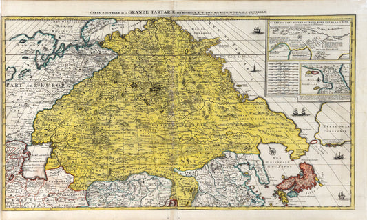 Pierre Mortier. Carte Nouvelle de la Grande Tartarie. 1700.