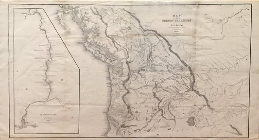 CHARLES WILKES, Map of the Oregon Territory, 1841.