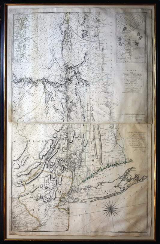 John Montresor  A Map of the Province of New York, with Part of Pensilvania, and New England, From an Actual Survey by Captain Montresor, Engineer, 1775