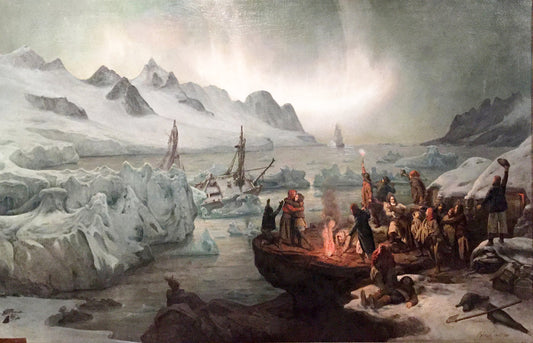 franois-auguste-biard-french-1798-1882-shipwreck-victims-on-icefloe-the-castaways-of-the-lucie-marguerite-view-taken-in-magdalena-bay-spitzbergen