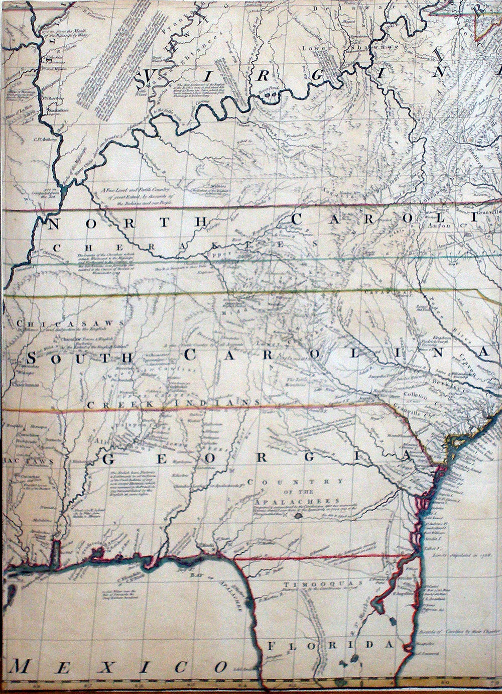 MITCHELL, John (1711-1768).  A Map of the British and French Dominions in North America. [London:] Publish'd by the Author Feb.ry 13th. 1755