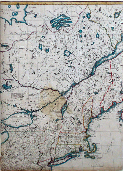 MITCHELL, John (1711-1768).  A Map of the British and French Dominions in North America. [London:] Publish'd by the Author Feb.ry 13th. 1755