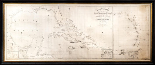 Edward Barnett and Edward Owen. A New Chart of the Gulfs of Mexico and Florida including the Windward Passages. London: James Imray (Late Blachford & Imray), 1847.